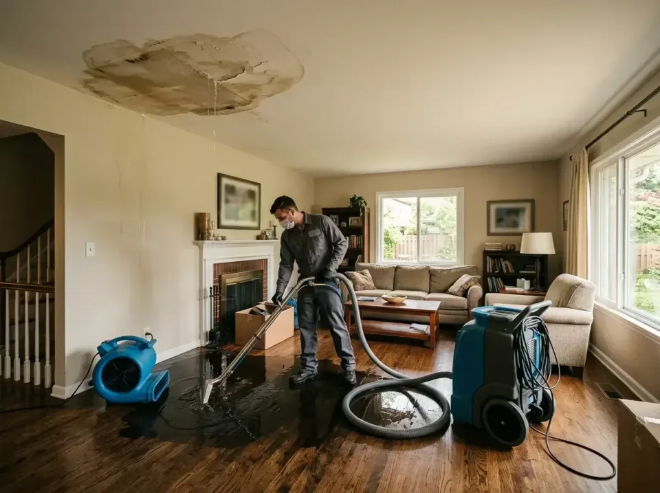 attic-pipe-burst-ceiling-drip-008 — frequently asked questions, Water Damage Restoration & Carpet Care in Mendota, IL